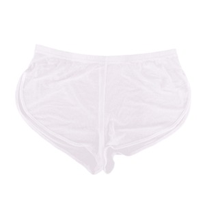 Ropa interior sexy para hombre, calzoncillos triangulares de malla transpirable de cintura baja en color blanco para hombre - Product Image 5