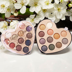 <span class=keywords><strong>Paleta</strong></span> de Sombras de Ojos DODOGIRL de 12 Colores con Acabado Brillante Mineral, Alta Pigmentación, Resistente al Agua, en Forma de Corazón de Chocolate, para Uso Diario - Product Image 1