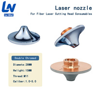 Buse de découpe laser à fibre optique LvWei, double/simple couche, haute vitesse, 5000W, compatible WSX Precitec HANS, 1064nm, pièces pour équipement de découpe et de soudage