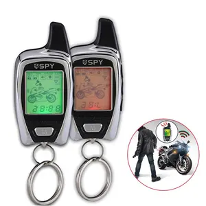 Système d'alarme Moto espion 5000m 2 Voies avec démarreur et démarreur de Moteur Micro-Ondes LCD Couleur Capteur de Choc