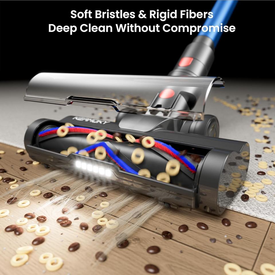 V15 Roller Brush Upgraded Filtration System Cordless Vacuum Cleaner ...