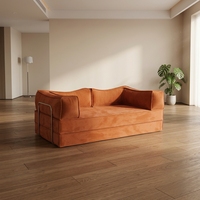 Ensemble de canapé d'angle moderne en tissu de lin durable et écologique avec rembourrage en éponge, livraison directe, mobilier de maison pour appartement aux États-Unis