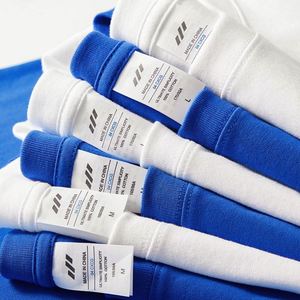 Wholesale Autumn New Cotton Long Sleeve Men's T-<b>shirts</b> Custom Print logo Acceptable Crewneck Clothes White t <b>Shirt</b> for Men - Product Image 5