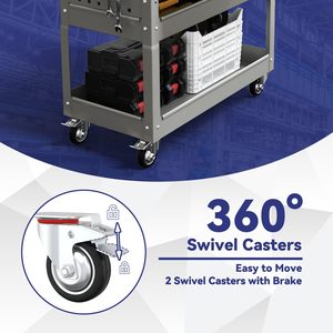 Three-Layer Rolling Auto Repair <strong>Tool</strong> <strong>Cart</strong> Hardware Trolley <strong>Mobile</strong> Supported <strong>Workshop</strong> <strong>Tool</strong> <strong>Cart</strong> With Wheels - Product Image 2