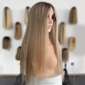 Peluca de cabello humano europeo con cutícula alineada, peluca frontal de encaje HD suizo para mujeres blancas - Product Image 2