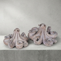 Figurine de pieuvre en ciment Lian Da, sculpture de pieuvre en béton, décoration de table nautique, décorations en ciment en gros