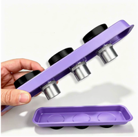 Plateau magnétique robuste pour pièces automobiles, plateau à vis pour écrous, boulons et vis, outil de rangement par aspiration pour garage et atelier