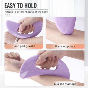 Logotipo personalizado resina <span class=keywords><strong>Guasha</strong></span> belleza cara cuello cuerpo masaje herramienta gran resina Gua Sha raspado tablero - Product Image 6