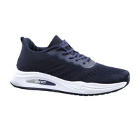 Chaussures de course pour hommes en PVC à semelle souple et respirante, à lacets, en maille Fly Knit, fabrication chinoise bon marché, vente en gros, printemps, automne, été