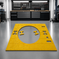 Tapis antidérapant en polyuréthane renforcé de clous en acier, résistant aux intempéries pour opérations minières, durable, pour sols de forage, découpe sur mesure, global