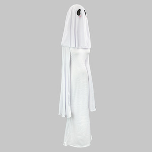 Zixiao Ghost Girl Cosplay Costume White Women's Halloween Stage Dress Adult Performance Wear - Product Image 4