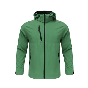 Vêtements en gros bon marché de Chine, <span class=keywords><strong>veste</strong></span> softshell décontractée unie imperméable et coupe-vent personnalisée pour hommes - Product Image 1