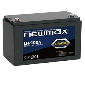 8 Baterías de Litio de Estado Sólido Newmax LFP100A 12.8V 100Ah LiFePO4 de 5000 Ciclos (-20 a +60) para Sistemas de Almacenamiento de Energía Solar - Product Image 1