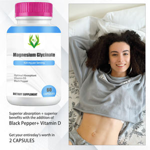 Cápsulas de Glicinato de Magnesio de 420 mg Fáciles de Absorber con Vitamina D3 para la Salud Muscular y el Apoyo Digestivo, Suplemento de Magnesio - Product Image 6