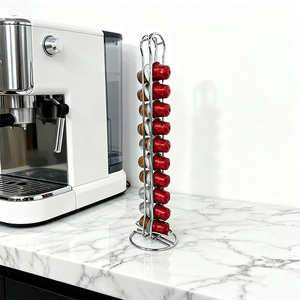 Soporte multifunción para cápsulas de café DaS, soporte para cápsulas de café Nestlé Chapado en metal para oficina en casa - Product Image 1