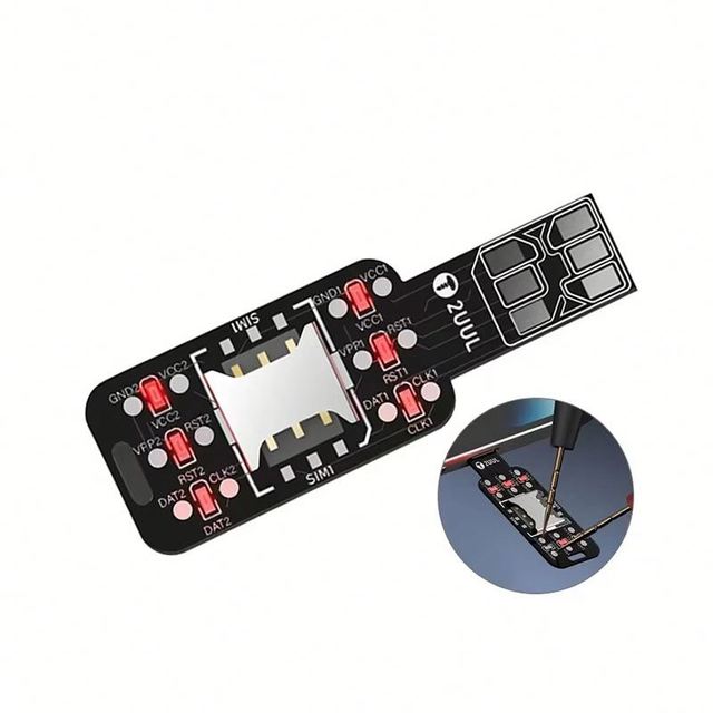 2UUL Dual SIM Checker for Mobile Phone Quickly Check Module Faults SIM Card Fast Signal Detection Tester Tool