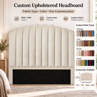 Tête de lit capitonnée sur mesure en tissu, format complet, gain de place, montage facile, tête de lit compressée pour lits
