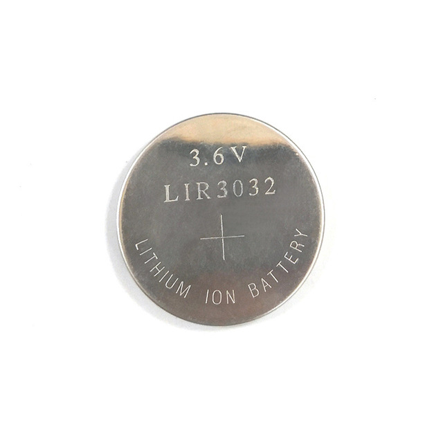 LIR3032 Rechargeable Li-ion Coin Cell Battery 3.6V 3.7V 120mAh with Solder Pins for Electronic Devices