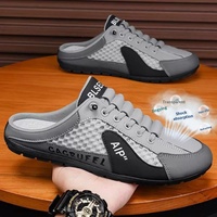 Chaussures de course basses à lacets légères et respirantes pour hommes, chaussures décontractées d'été pour hommes