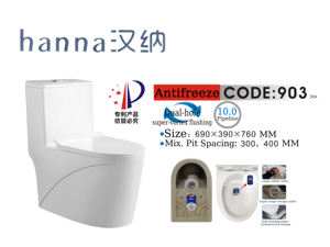 Modern Dual-Flush 300 mm Siphonic S-Trap One-Piece Ceramic Elongated Toilet <strong>Chinese</strong> <strong>Style</strong> Sanitary Ware for Home Hotel Villas - Product Image 4
