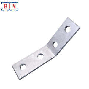 Staffa Angolare P1074 Zincata Elettroliticamente a 4 Fori 30 Gradi per Connessioni Strutturali Speciali - Product Image 4