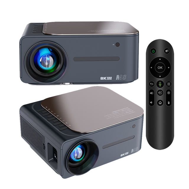 2024 New M8 Projector 4K 1080P HD Home Theater Projectors WiFi BT HD Portable 4K Android Video Projector