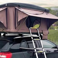 Tente de toit de voiture à gonflage automatique, s'ouvre avec une coque en nid d'abeille en aluminium, légère et durable pour l'hébergement en extérieur.
