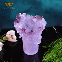 2022 nouvelle idée romantique Sakura fleur décor de mariage Mubkhar Bakhoor verre cristal brûleur d'encens