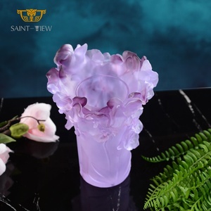 2022 yeni fikir romantik Sakura çiçek düğün dekor Mubkhar Bakhoor cam kristal tütsü brülör - Product Image 4