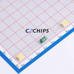 Inductor de Anillo de Color EC0510-101K / Componente de Orificio Pasante (THT), D5xL11mm 100uH 10% 300mA 900mOhm - Product Image 1
