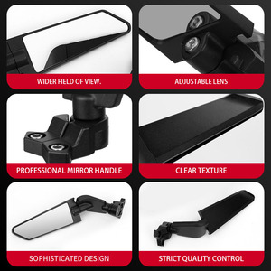 Motorcycle Modification Accessories Suitable For Kawasaki Yamaha Honda Ducati Universal Wind Deflector Rearview Mirror <strong>Spoiler</strong> - Product Image 5