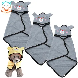bolsa de traje de baño mojado toalla Suppliers-Colwork-Toalla de Saliva para mascotas, de secado rápido Toalla de baño, absorbente de agua, suave, para limpieza de mascotas