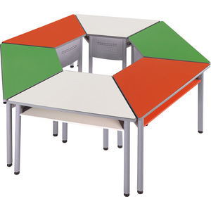Henmei Student Trapezoidal <b>Desk</b> 430x750mm Metal Modern School <b>Study</b> <b>Desk</b> - Product Image 2