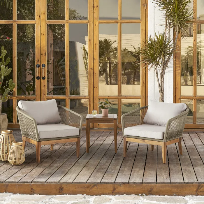 Wholesale Modern Luxury Patio Outside New Design Garden Balcony Outdoor Pool Set Furniture Square Side End Coffee Table