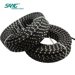 SANG Scie à fil diamanté 11,5 mm pour la découpe de pierre, revêtement en caoutchouc, haute efficacité, disponible en OEM, directement de l'usine, pour carrière de granit - Product Image 2