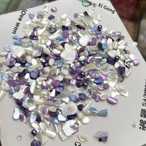 Internet Celebrity Flatback Nail Art Bijoux Abella DIY Hodgepodge Strass Gravier Tempête Irrégulière Shell Nail Decor Verre - Product Image 5