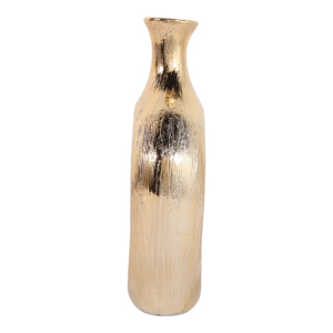 Vaso in Ceramica Ovale con Ritagli, Alto, Moderno, Decorativo per Soggiorno, Camera da Letto, Ufficio, Tavolo d'Appoggio - Product Image 4