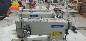 QS-842 a tre teste per la trama di una macchina per fare parrucca parrucca parrucca per capelli doppio ago punto a punto di blocco macchina da cucire industriale - Product Image 2