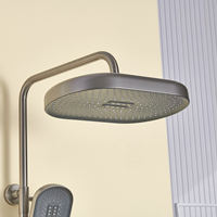 Nouveau design quatre fonctions piano clé PPA matériel thermostat affichage numérique bain douche robinet ensemble