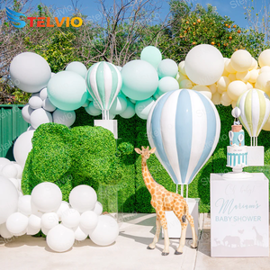 1.5m(5ft) PVC demi-ballon à air chaud pour enfants anniversaire ballons suspendus gonflables pour fête de douche de bébé - Product Image 1