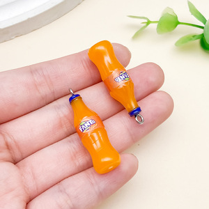 Abalorios en Miniatura de Alcohol y Bebidas |   Colgantes de Resina con Forma de Botella de Vino, Cerveza, Refresco y Vaso de Agua, Lindos Dijes de Bebidas para Hacer Joyería DIY - Product Image 6
