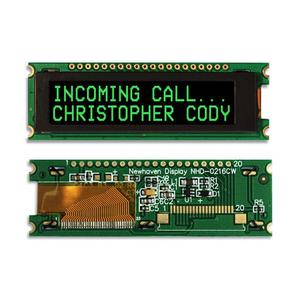 Mới và độc đáo NHD-0216CW-<span class=keywords><strong>AG3</strong></span> OLED mô-đun 32dig 16x2 thụ động quang điện tử/LCD, OLED nhân vật và số - Product Image 1