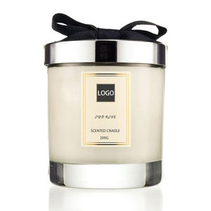 Bougies en verre d'aromathérapie de 7oz avec logo personnalisé et emballage pour Noël Thanksgiving Pâques Anniversaire Fête des mères - Product Image 5