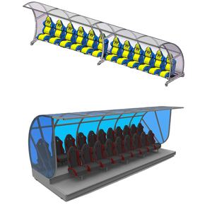 Sièges VIP de banc de joueurs de football pour stade, très demandés, pour terrain de football - Product Image 3