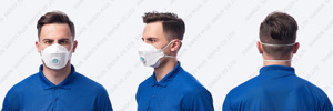 <span class=keywords><strong>Masque</strong></span> respiratoire <span class=keywords><strong>FFP2</strong></span> NRD anti-particules, 5 couches, en tissu non tissé, pliable, jetable - Product Image 5