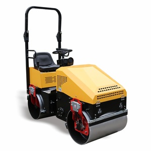 Rodillo Vibratorio de un Solo Tambor de 890 kg, Sistema Hidráulico Importado, Dirección Hidráulica, Accionamiento Hidráulico, Compactador de Carreteras - Product Image 1