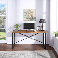 Bureau de style moderne TRIO Concord en bois d'acacia à bord naturel, pour usage commercial, mobilier d'extérieur, montage facile, fabriqué au Vietnam