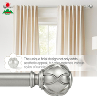 Tringle à rideau moderne de 2 pouces de large, tringle épaisse de 2 pouces de diamètre pour décoration de grandes fenêtres