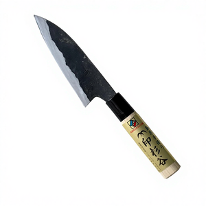 Cuchillo Deba Shimabara Hamono de Japón, Envío Directo, Hecho a Mano, para Diestros, Hoja de Acero Shirogami de 13 cm, Acabado Cepillado, 2.0 mm, Madera - Product Image 1