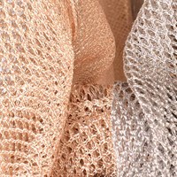 Doorzichtige mesh gebreide strandtuniek met franjes aan de zoom, bikini-cover-up, losse zonwerende top voor zomervakantie, sjaal